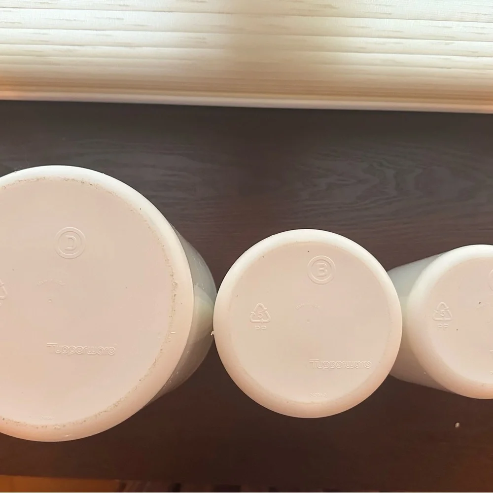 Vintage Tupperware containers-set of 3 nesting